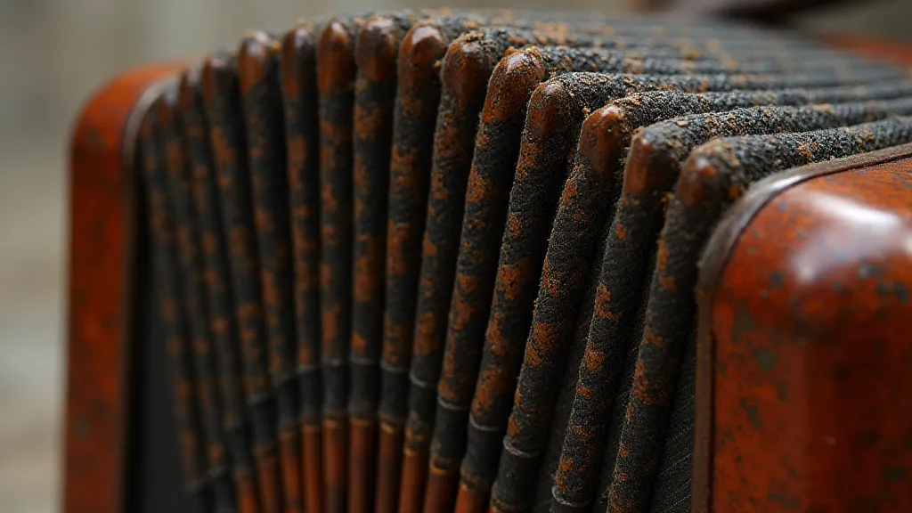 Antique accordion bellows detail