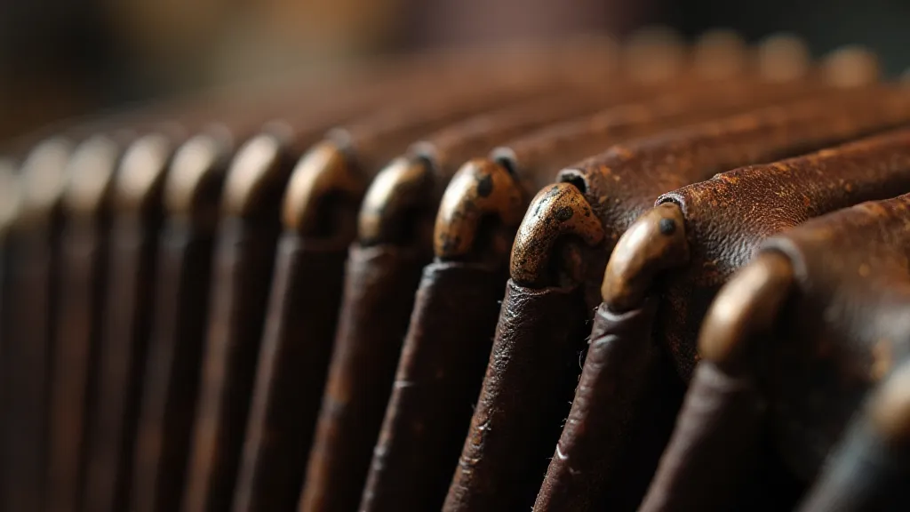 Accordion bellows close-up