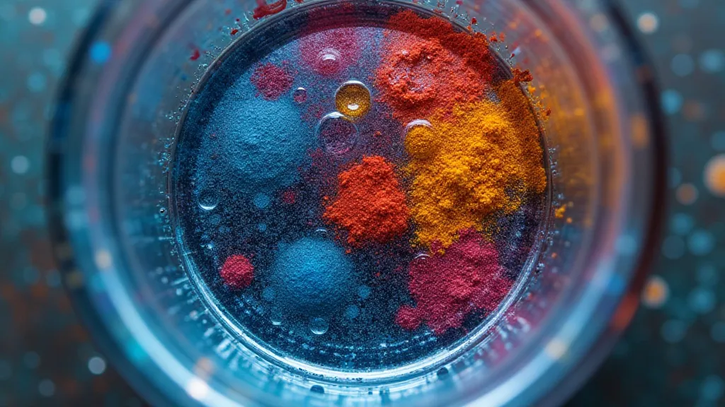 Magnetic pigment bloom display