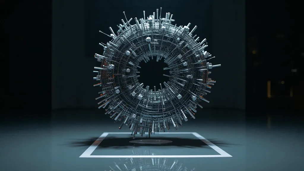 Modern magnetic levitation sculpture